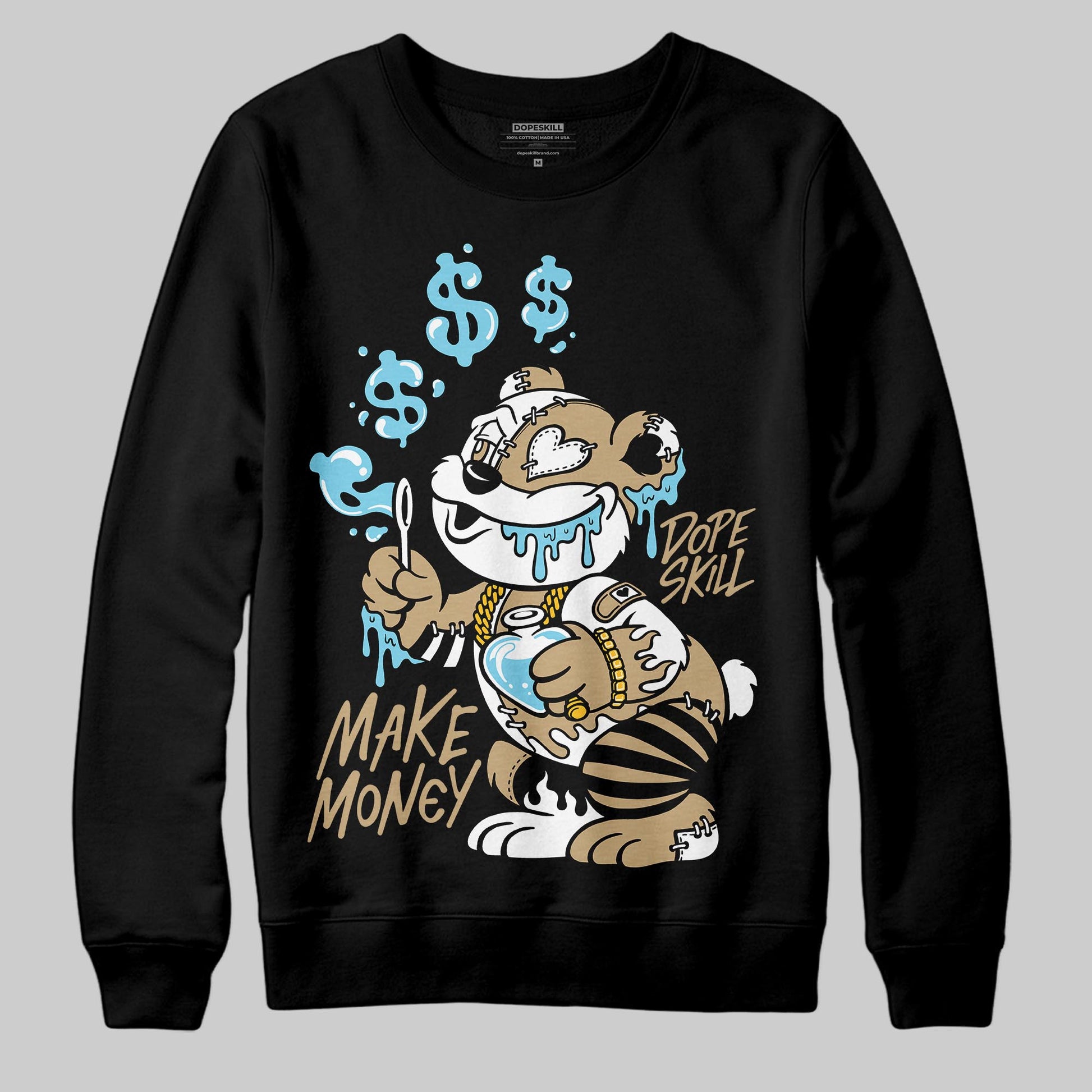 Jordan 11 City Pack “H-Town” DopeSkill Sweatshirt Make Money Graphic Streetwear - Black