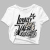 Jordan 3 “Off Noir” DopeSkill Women's Crop Top LOVE Graphic Streetwear - White 