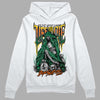 Green Sneakers DopeSkill Hoodie Sweatshirt Life or Die Graphic Streetwear - White 