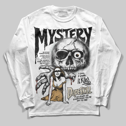 Jordan 5 Retro Reverse Metallic DopeSkill Long Sleeve T-Shirt Mystery Ghostly Grasp Graphic Streetwear - White