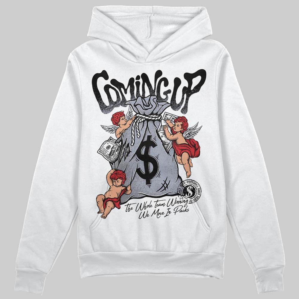 Jordan 4 “Bred Reimagined” DopeSkill Hoodie Sweatshirt Money Bag Coming Up Graphic Streetwear - White