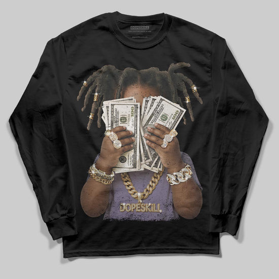 Jordan 1 Retro Low OG Zion Williamson Voodoo Alternate DopeSkill Long Sleeve T-Shirt Rich Youth Graphic Streetwear - Black