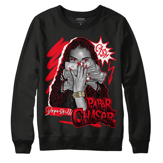 Jordan 4 Red Thunder DopeSkill Sweatshirt NPC Graphic Streetwear - Black