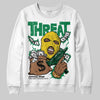 Green Sneakers DopeSkill Sweatshirt Under Threat Graphic Streetwear - White
