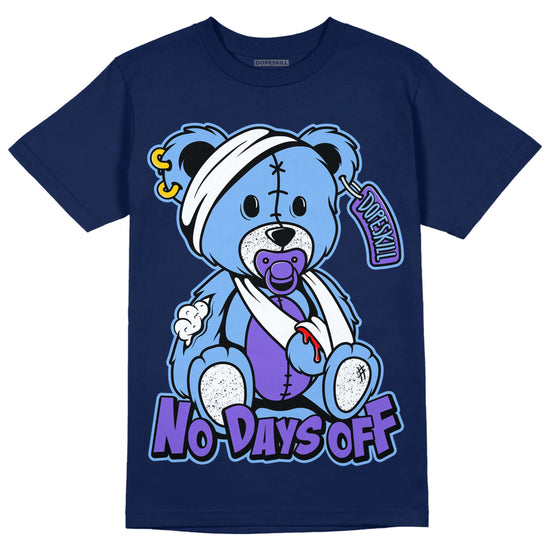 Jordan 5 SE “Georgetown” DopeSkill Midnight Navy T-Shirt Hurt Bear Graphic Streetwear