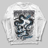 Jordan 9 Retro 'Flint Grey' 2026 DopeSkill Long Sleeve T-Shirt Drip or Die Graphic Streetwear - White