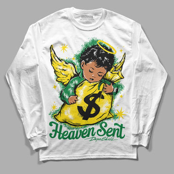 Dunk Low Reverse Brazil DopeSkill Long Sleeve T-Shirt Heaven Sent Graphic Streetwear - White