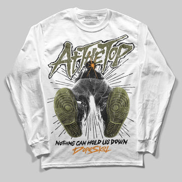Olive Sneakers DopeSkill Long Sleeve T-Shirt Nothing Can Hold US Down Graphic Streetwear - White