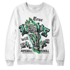 Jordan 1 High OG Green Glow DopeSkill Sweatshirt True Love Will Kill You Graphic Streetwear - White 