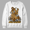 Jordan 13 Wheat 2023 DopeSkill Sweatshirt MOMM Bear Graphic Streetwear - White