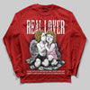 Nigel Sylvester x Air Jordan 4 ‘Brick by Brick’ DopeSkill Long Sleeve T-Shirt Real Lover Graphic Streetwear - Red
