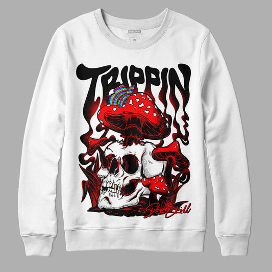 Jordan 1 Retro High OG "Satin Bred" DopeSkill Sweatshirt Trippin Graphic Streetwear - White