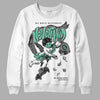 Jordan 3 "Green Glow" DopeSkill Sweatshirt Nevermind Graphic Streetwear - White