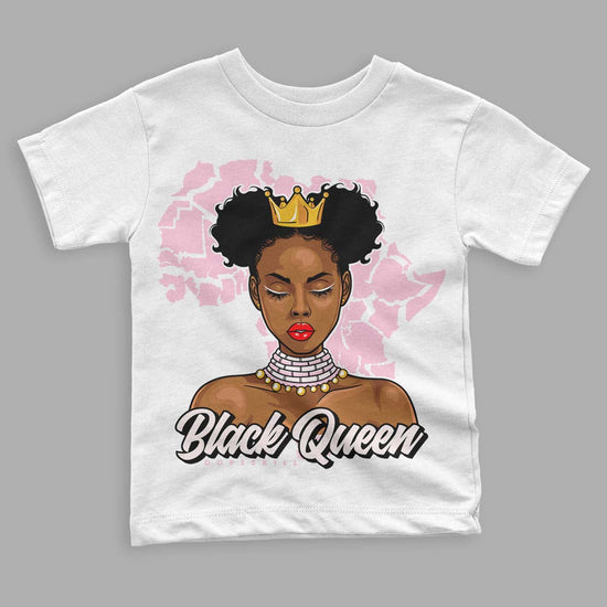 Dunk Low LX Pink Foam DopeSkill Toddler Kids T-shirt Black Queen Graphic Streetwear - White