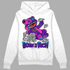 Jordan 13 Court Purple DopeSkill Hoodie Sweatshirt Born To Be Rich Graphic Streetwear - White