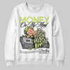 Jordan 5 “Luminous Green” DopeSkill Sweatshirt MOMM Graphic Streetwear - White