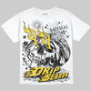 Jordan 4 Thunder DopeSkill Oversize Print T-Shirt Drip Season Graphic Streetwear