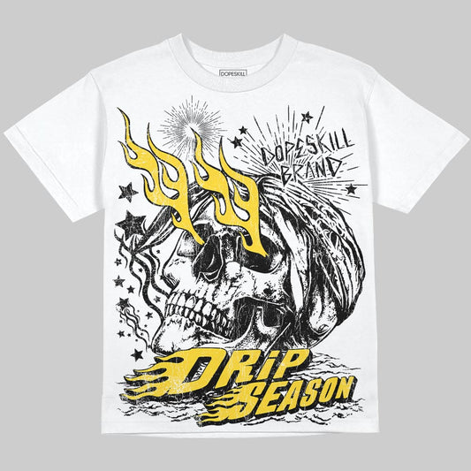 Jordan 4 Thunder DopeSkill Oversize Print T-Shirt Drip Season Graphic Streetwear