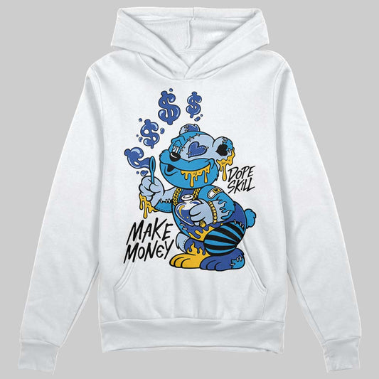 Royal Blue Sneakers DopeSkill Hoodie Sweatshirt Make Money Graphic Streetwear - White