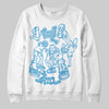 Jordan 4 Denim “Worn Blue” DopeSkill Sweatshirt Real Y2K Players Graphic Streetwear - White