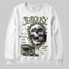 Olive Sneakers DopeSkill Sweatshirt Jealousy Graphic Streetwear - White