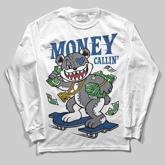 Jordan 9 Retro 'Flint Grey' 2026 DopeSkill Long Sleeve T-Shirt Money Callin' Graphic Streetwear - White 