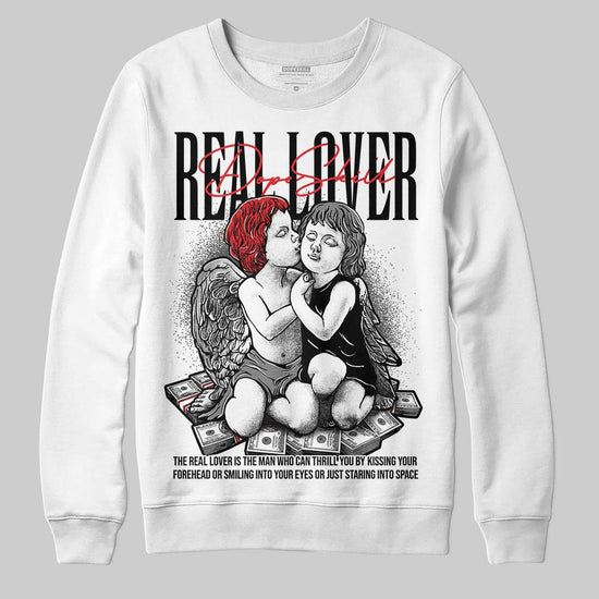 Jordan 10 Retro Shadow (2025) DopeSkill Sweatshirt Real Lover Graphic Streetwear - White