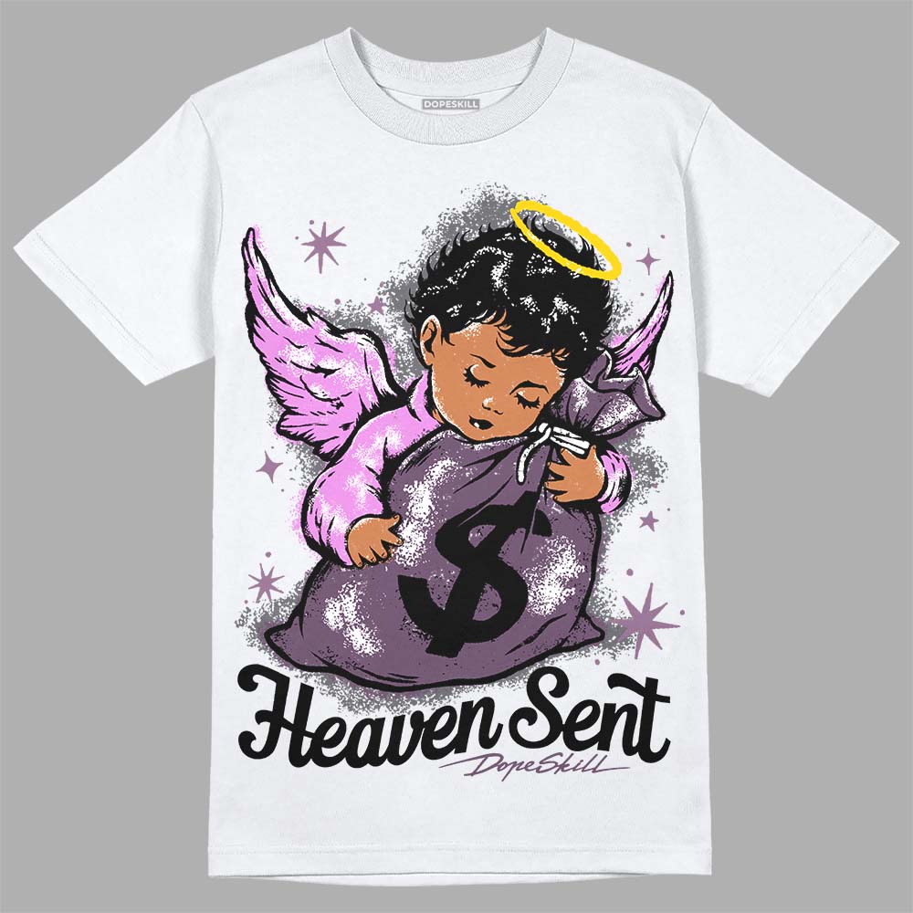 Jordan 2 “Mauve/Off-Noir” DopeSkill T-Shirt Heaven Sent Graphic Streetwear - White 