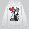 Jordan 14 Retro ‘Black Toe’ DopeSkill Hoodie Sweatshirt Love Sick Graphic Streetwear - White