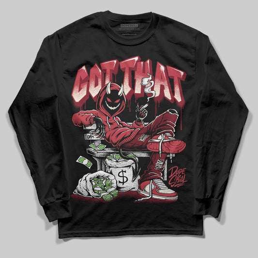 Jordan 4 “Sierra Red" DopeSkill Long Sleeve T-Shirt Got That Graphic Streetwear - Black