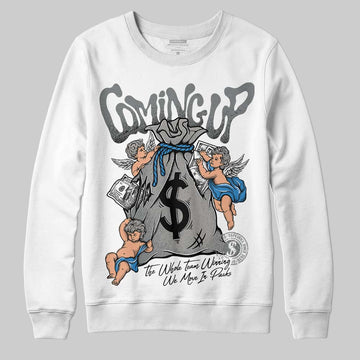 Jordan 9 Cool Grey DopeSkill Sweatshirt Money Bag Coming Up Graphic Streetwear - White