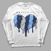 Jordan 5 Midnight Navy DopeSkill Long Sleeve T-Shirt Slime Drip Heart Graphic Streetwear