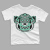 Jordan 3 "Green Glow" DopeSkill Toddler Kids T-shirt Monk Graphic Streetwear - White 