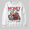Jordan 5 Retro Fire Red Black Tongue (2025) DopeSkill Sweatshirt MOMM Graphic Streetwear - White