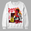 Jordan 4 Red Thunder DopeSkill Sweatshirt Drip'n Never Tripp'n Graphic Streetwear - White