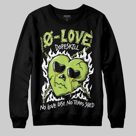 Jordan 13 Retro Bright Cactus DopeSkill Sweatshirt Crying Heart Graphic Streetwear - Black