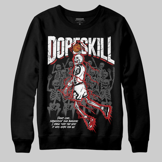 Jordan 11 “Bred Velvet” DopeSkill Sweatshirt Thunder Dunk Graphic Streetwear - Black