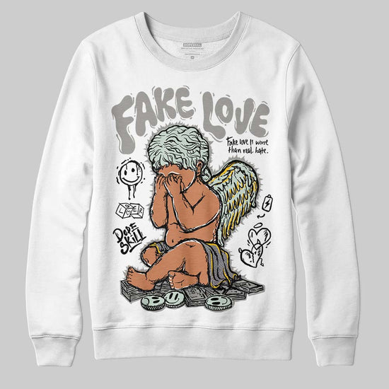 Jordan 1 Retro Low OG Year of the Snake (2025) DopeSkill Sweatshirt False Love Graphic Streetwear - White