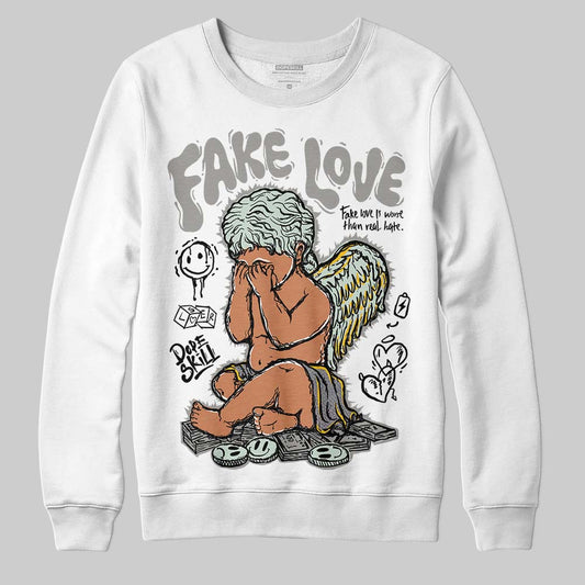 Jordan 1 Retro Low OG Year of the Snake (2025) DopeSkill Sweatshirt False Love Graphic Streetwear - White