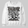 Jordan 4 Retro Cave Stone DopeSkill Sweatshirt Distorted Realms Graphic Streetwear - White