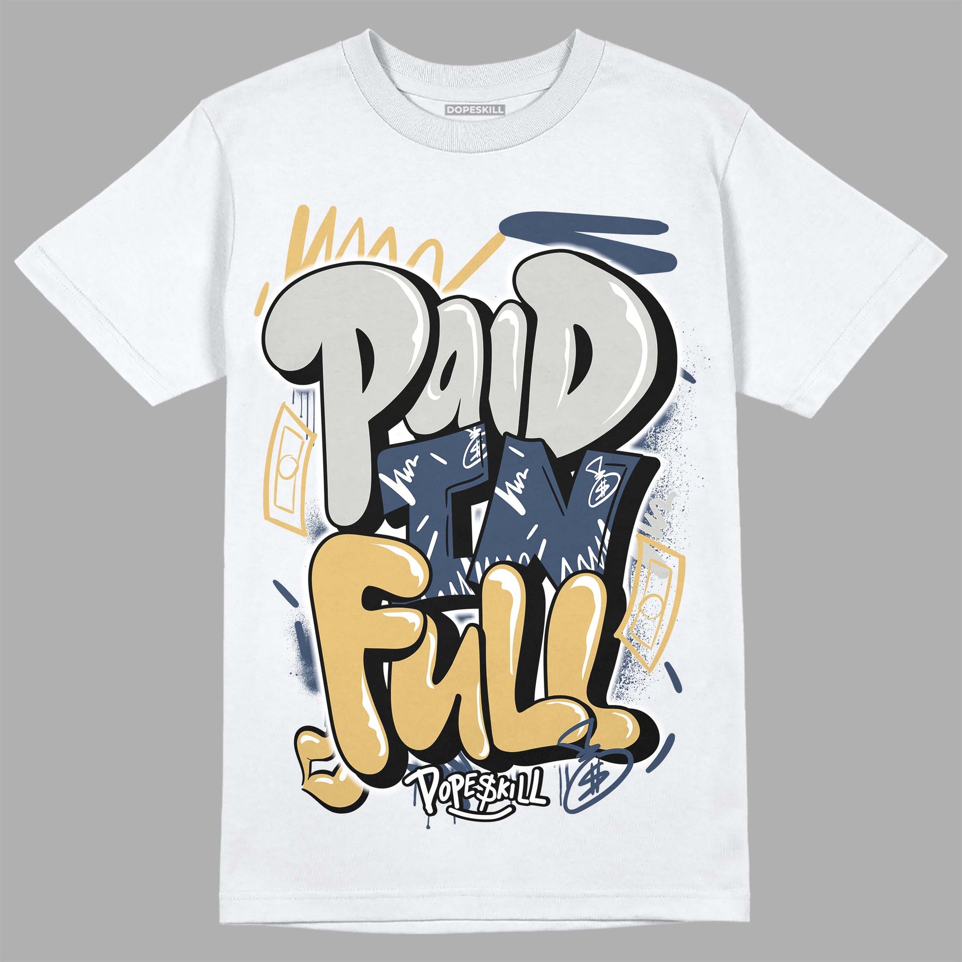 A Ma Maniere x Jordan 5 Dawn “Photon Dust” DopeSkill T-Shirt New Paid In Full Graphic Streetwear - White