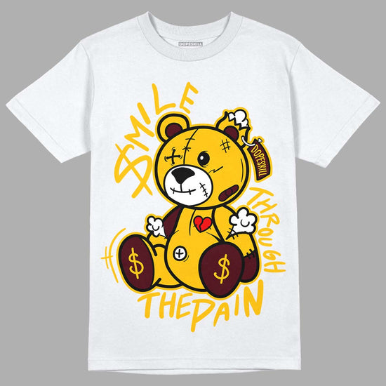 Dunk Yellow Bordeaux DopeSkill T-Shirt BEAN Graphic Streetwear - White