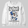 Jordan 1 Low Travis Scott x Fragment DopeSkill Sweatshirt Owe It To Yourself Graphic Streetwear - White