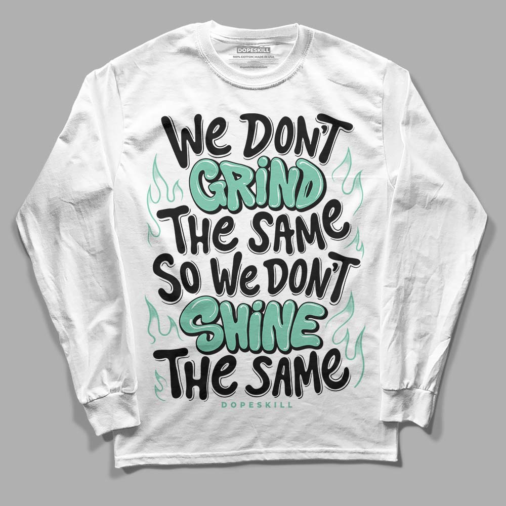 Jordan 3 "Green Glow" DopeSkill Long Sleeve T-Shirt Grind Shine Graphic Streetwear - White 