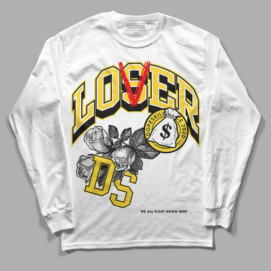 Jordan 4 Tour Yellow Thunder DopeSkill Long Sleeve T-Shirt Loser Lover Graphic Streetwear - White