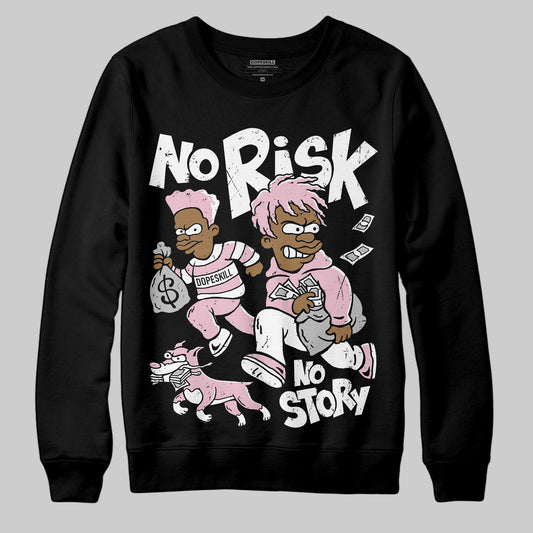 Jordan 5 OG “35th Anniversary” DopeSkill Sweatshirt No Risk No Story Graphic Streetwear - Black