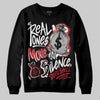 Jordan 11 Retro Low Bred (2025) DopeSkill Sweatshirt Real Ones Move In Silence Graphic Streetwear - Black