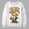 Jordan 13 Wheat 2023 DopeSkill Sweatshirt Stay High Graphic Streetwear - White