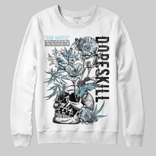 Vans Knu Stack Vintage Satin Dream Blue DopeSkill Sweatshirt Side Hustle Graphic Streetwear - White