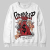 Jordan 1 High OG “Ruby” DopeSkill Sweatshirt Money Bag Coming Up Graphic Streetwear - White 